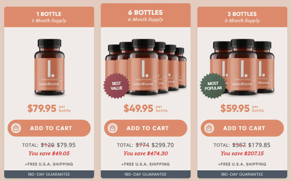 leanBiome reviews price