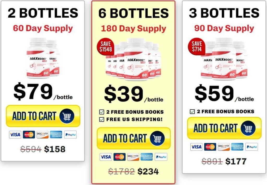 Max Boost Plus Pricing